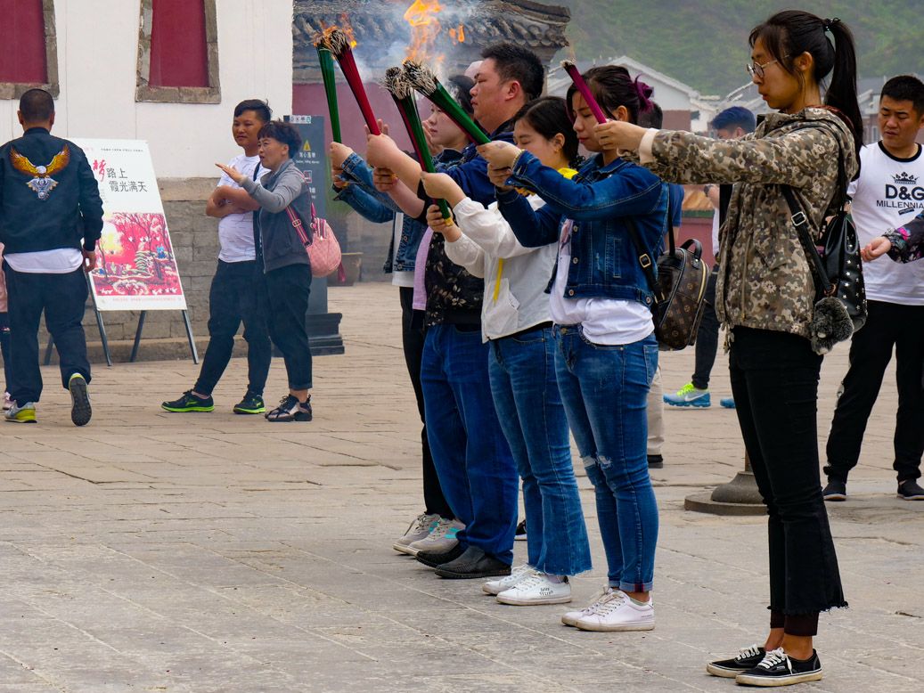China, CHN, Hebei Sheng, Person X., Shizigou, The Puning Temple