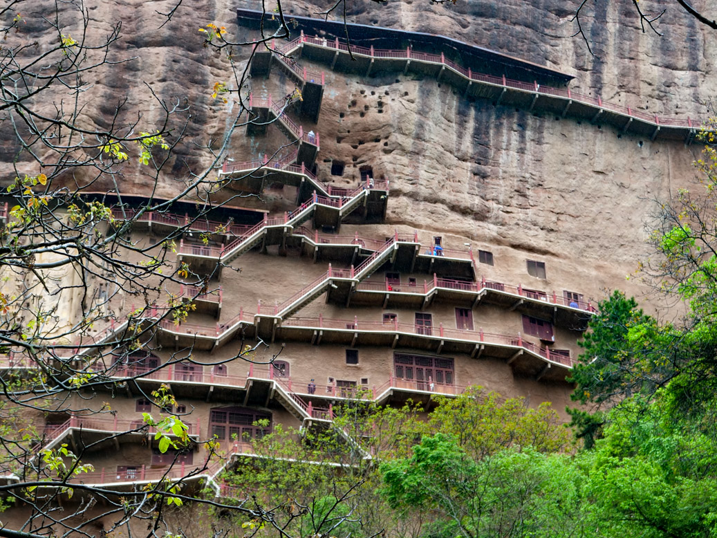 Caotan, China, CHN, Gansu Sheng, Yanjiagou* Naijishan Höhlentem